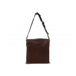 Shoulder bag Cuoieria Fiorentina TRACOLLA PICCOLA ZIP VERTICALE CON PATTA in leather leather