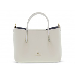 Handbag Cuoieria Fiorentina CANDY MINI TOTE BAG in white leather