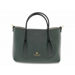 Handbag Cuoieria Fiorentina CANDY MINI TOTE BAG in dark green leather