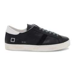Sneakers D.A.T.E. HILL LOW CALF BLACK in black leather