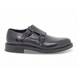 Laceless Ernesto Dolani STILE INGLESE in black leather