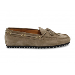 Loafer Fabi CAR SHOES in sand suede leather