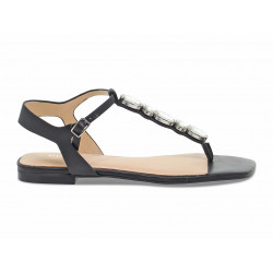 Flat sandals Guess SANDALO FLAT in black leather