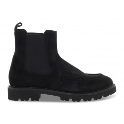 Low boot Guidi Calzature STILE INGLESE in black suede leather