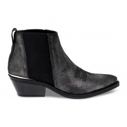 Ankle boot Janet And Janet TEXANO in gunmetal laminate