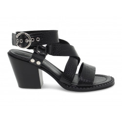 Heeled sandal Janet And Janet in black printed