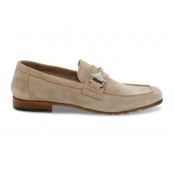 Flat shoe Jp David GUCCI MOCASSINO in sand suede leather