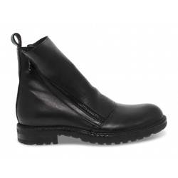 Low boot Jp David BEATLES 2 ZIP in black leather