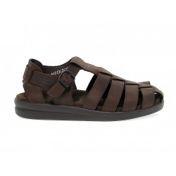 Sandal Mephisto SAM OLDBRUSH in dark brown leather