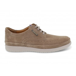 Lace-up shoes Mephisto THIBAULT in taupe suede leather