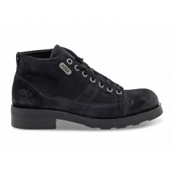 Ankle boot OXS FRANK 1900 MID in blue suede leather