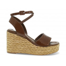 Heeled sandal Paloma Barcelò RIU MALORY in brown leather