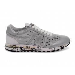 Sneakers Premiata LUCY D in silver nylon