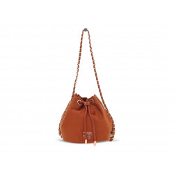 Handbag Rebelle ROXANNE BUKET S NYLON BLACK in rust nylon