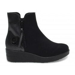 Ankle boot Ruco Line AGILE in black fabric