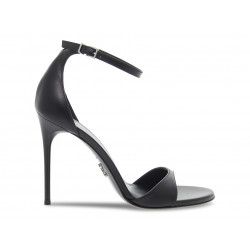 Heeled sandal Sergio Levantesi FERRAGNI COLOR BLACK in black tassel