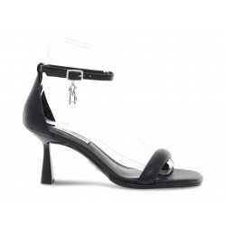 Heeled sandal Steve Madden BEL AIR in black leather