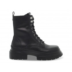 Low boot Steve Madden HANGOUT BLK ACTION LEATHER in black leather
