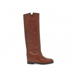 Boot Via Roma 15 ZEPPA INTERNA LOGO V ORO LATERALE in leather leather