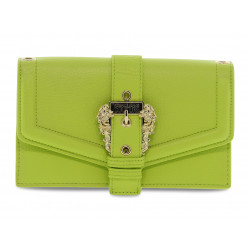 Shoulder bag Versace Jeans Couture JEANS COUTURE RANGE F SKETCH 16 BUCKLE GRAINY in lime leather