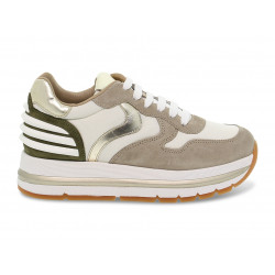 Sneakers Voile Blanche MARAN POWER in sand suede leather