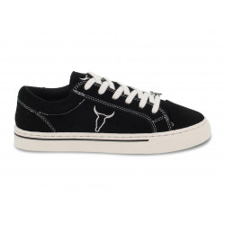 Sneakers Windsor Smith SWEET SUEDE BLACK in black suede leather