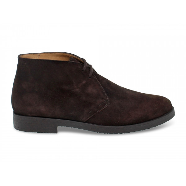 Low boot Antica Cuoieria STILE INGLESE in brown suede leather