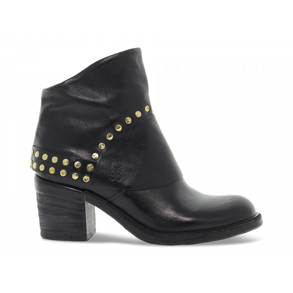 Low boot A.S.98 FONDO JAMAL in black leather