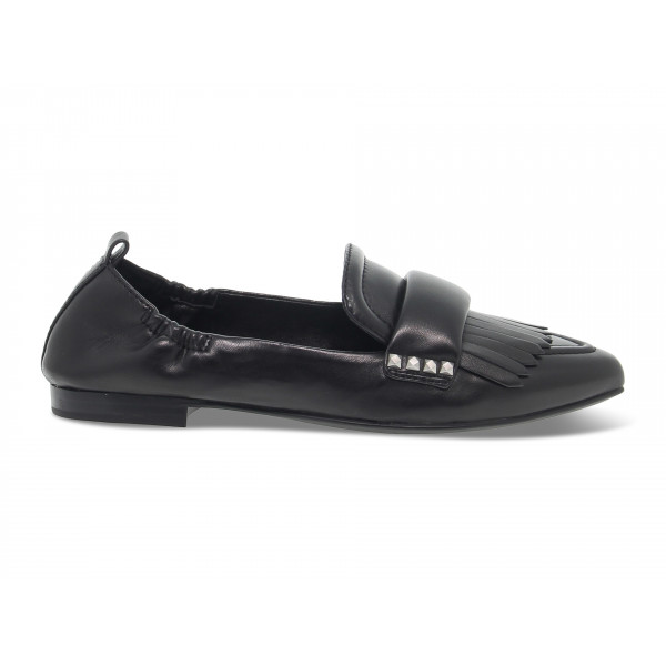 Flat shoe Ash BLITZ in black tassel