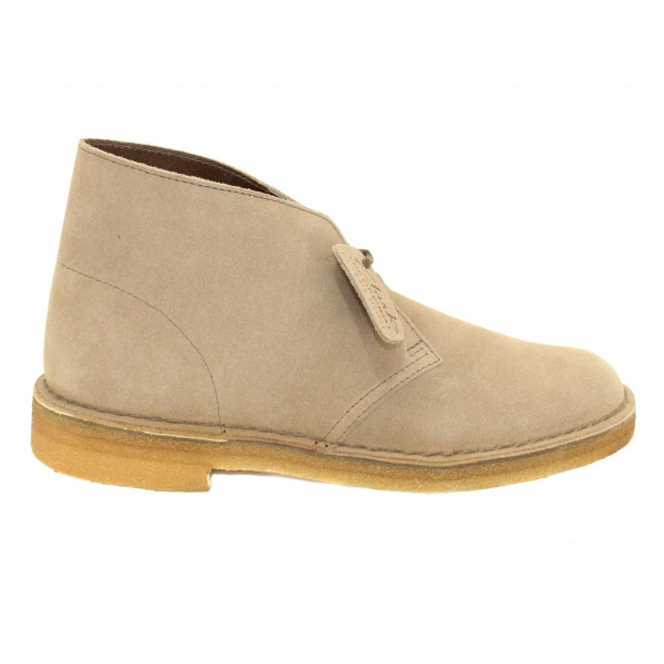 Low boot Clarks DESERT BOOT in wolf suede leather