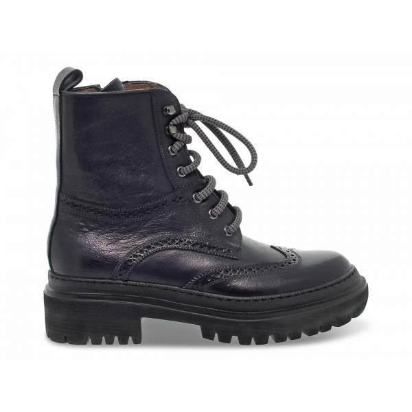 Low boot Guidi Calzature STILE INGLESE in blue leather