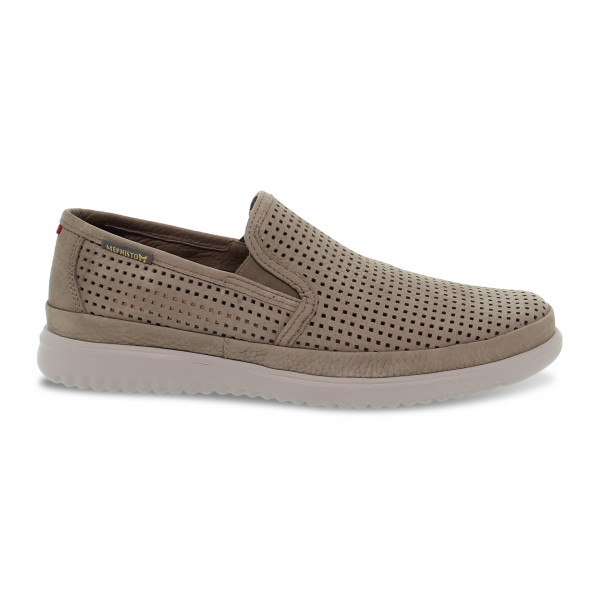 Laceless Mephisto TIAGO in sand nubuck