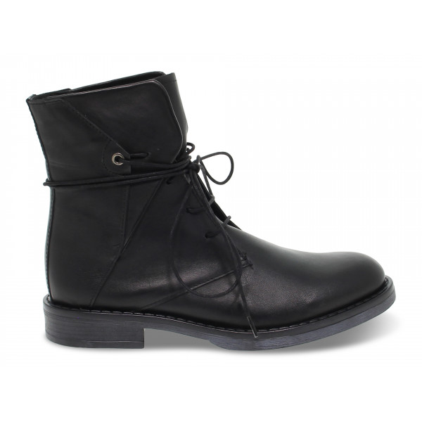 Ankle boot Poesie Veneziane STILE INGLESE in black leather