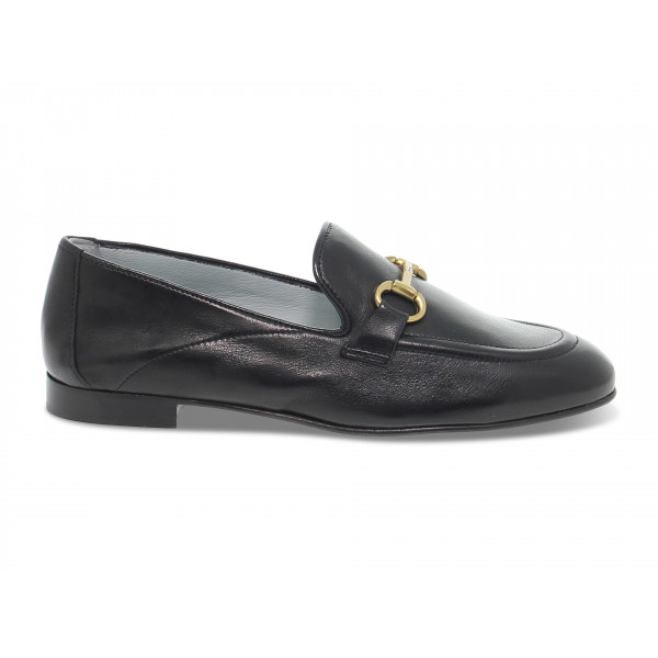 Flat shoe Poesie Veneziane GUCCI DANDY MOCASSINO in black leather