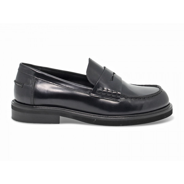 Flat shoe Poesie Veneziane STILE INGLESE COLLEGE in blue brushed