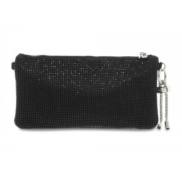 Clutch Rebelle BRIGHTY POCHETTE MINI CRYSTAL BLACK in black crystal