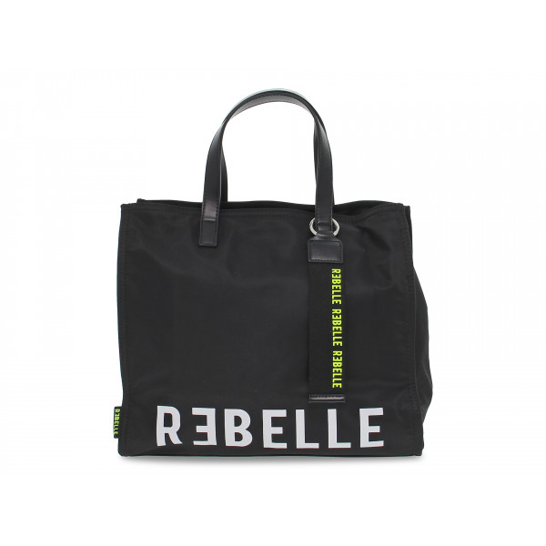 Tote bag Rebelle ELECTRA SHOP M NYLON BLACK in black nylon