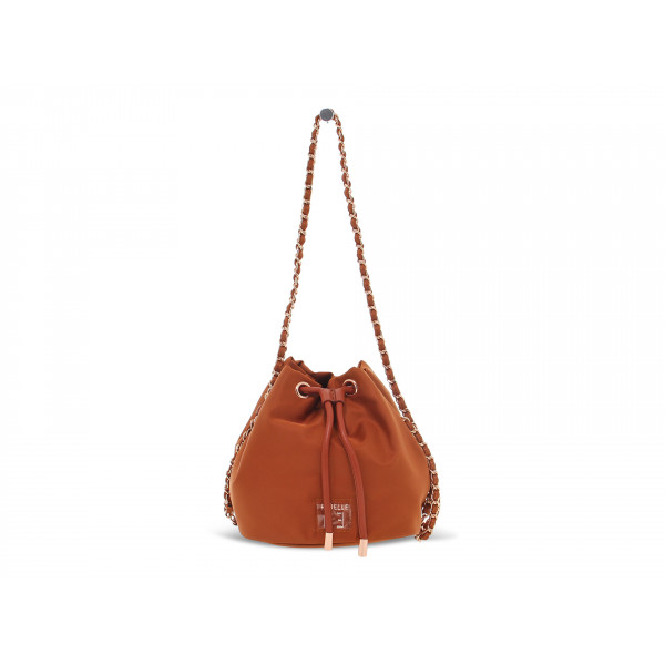 Handbag Rebelle ROXANNE BUKET S NYLON BLACK in rust nylon