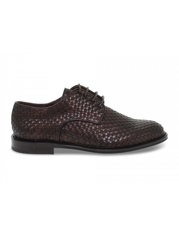 Lace-up shoes Artisti e Artigiani INTRECCIATO in brown leather