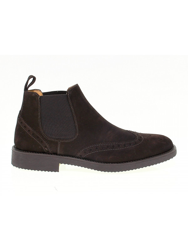 Low boot Antica Cuoieria STILE INGLESE in brown suede leather