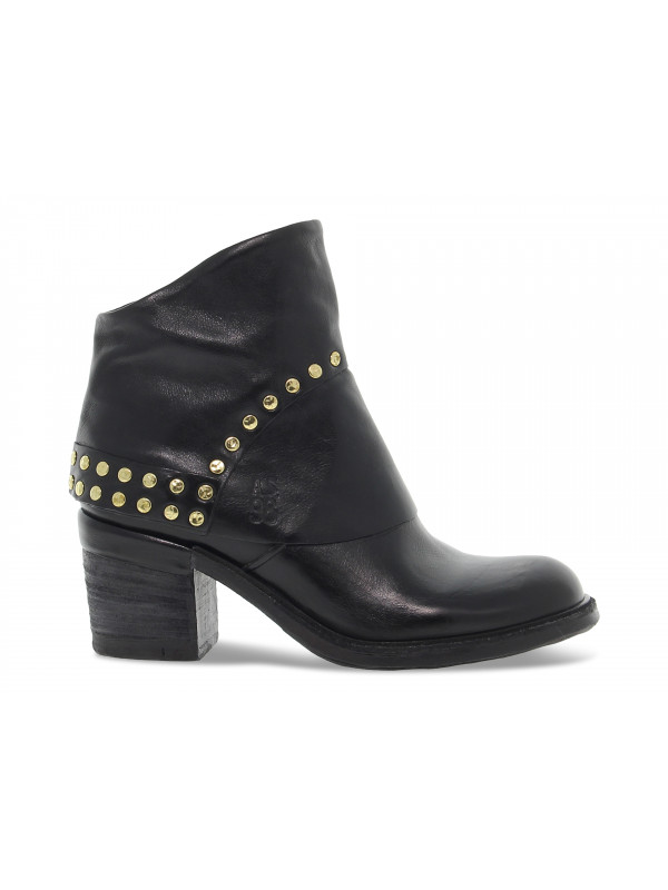 Low boot A.S.98 FONDO JAMAL in black leather