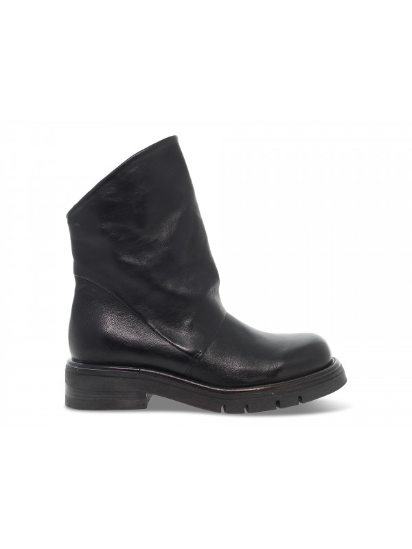 Low boot A.S.98 FONDO RUBY in black leather
