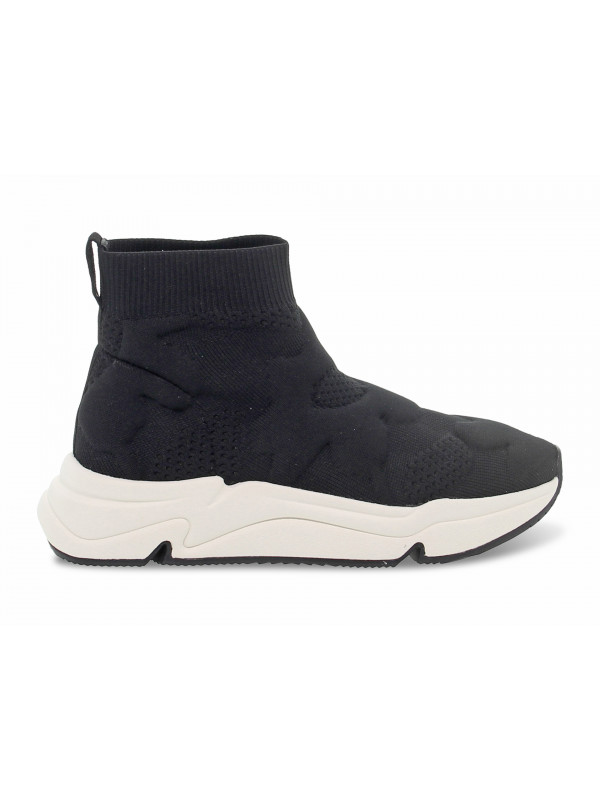Sneakers Ash KNIT in black fabric