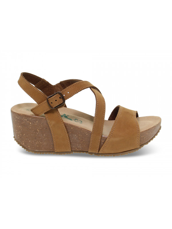 Wedge Bionatura in leather nubuck