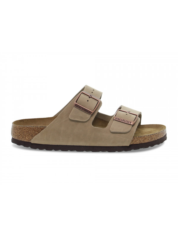 Flat sandals Birkenstock ARIZONA SOFT FOOTBED in tobacco leather