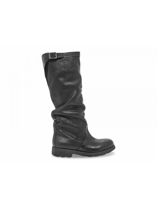 Boot Bikkembergs VINTAGE BIKER EX-VIKE in black leather