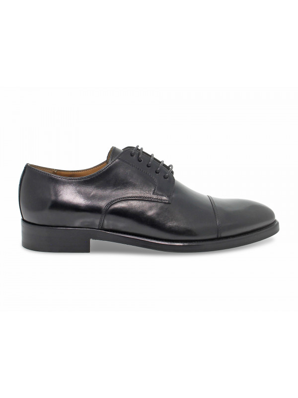 Lace-up shoes Brecos STILE INGLESE 5 BUCHI in black leather