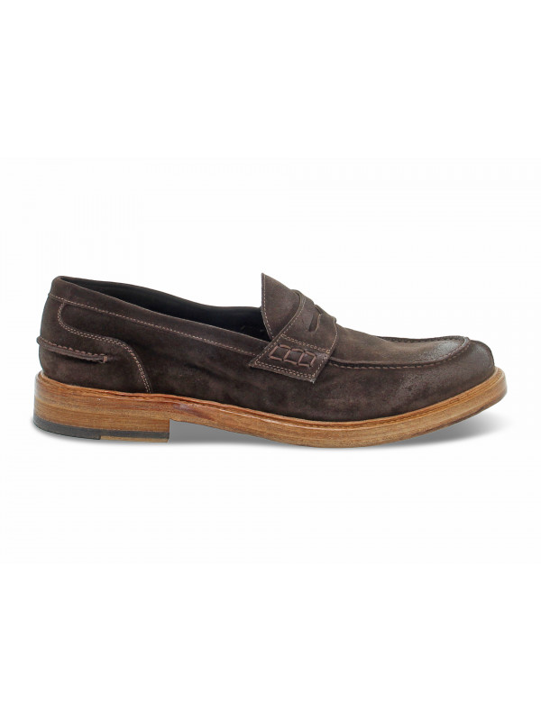 Loafer Brecos STILE INGLESE COLLEGE in brown suede leather
