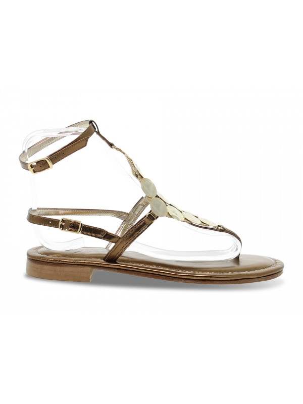 Flat sandals Capri - bronze
