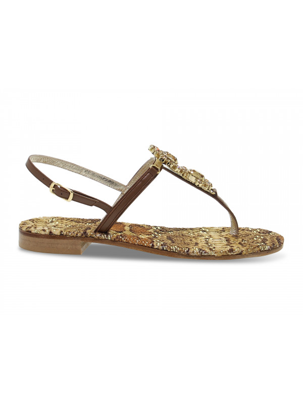 Flat sandals Capri - leather